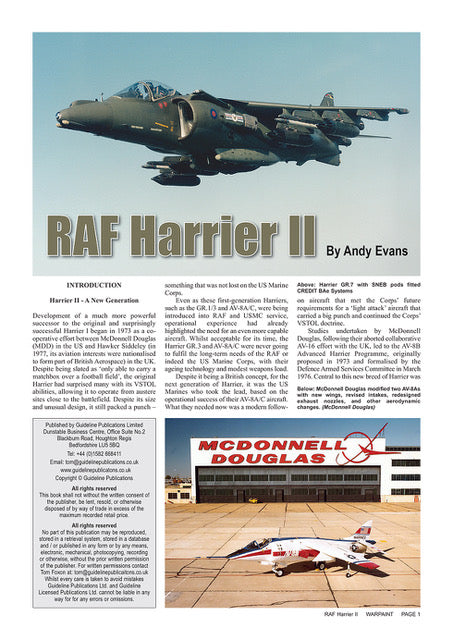 Warpaint Series 150 RAF BAe Harrier II By Andy Evans