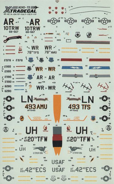 Xtradecal X72010 1:72 USAFE No.2