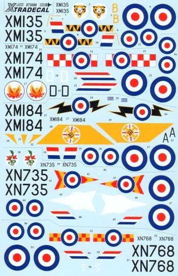Xtradecal X72088 1:72 BAC/EE Lightning F.1A/F.2