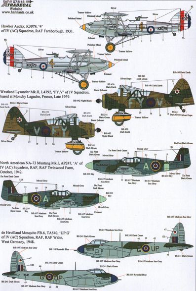 Xtradecal X72148 1:72 The History of 4 Squadron