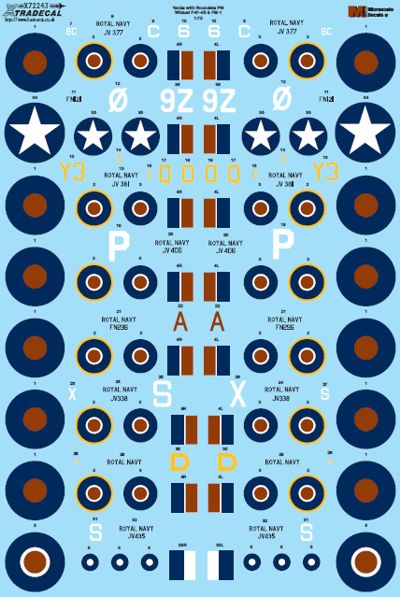 Xtradecal 72243 1:72 Yanks with Roundels Wildcat F4F-4B & FM-1 Part 6