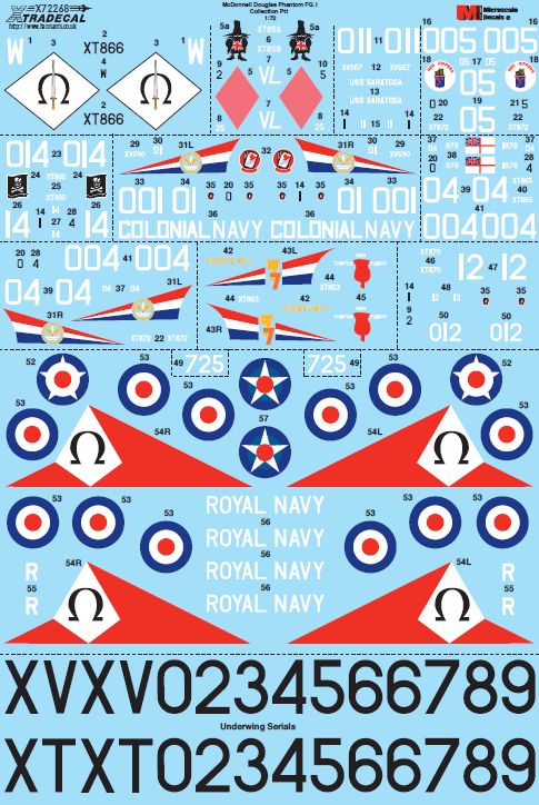 Xtradecal 72268 1:72 McDonnell-Douglas FG.1 Phantom Part 1