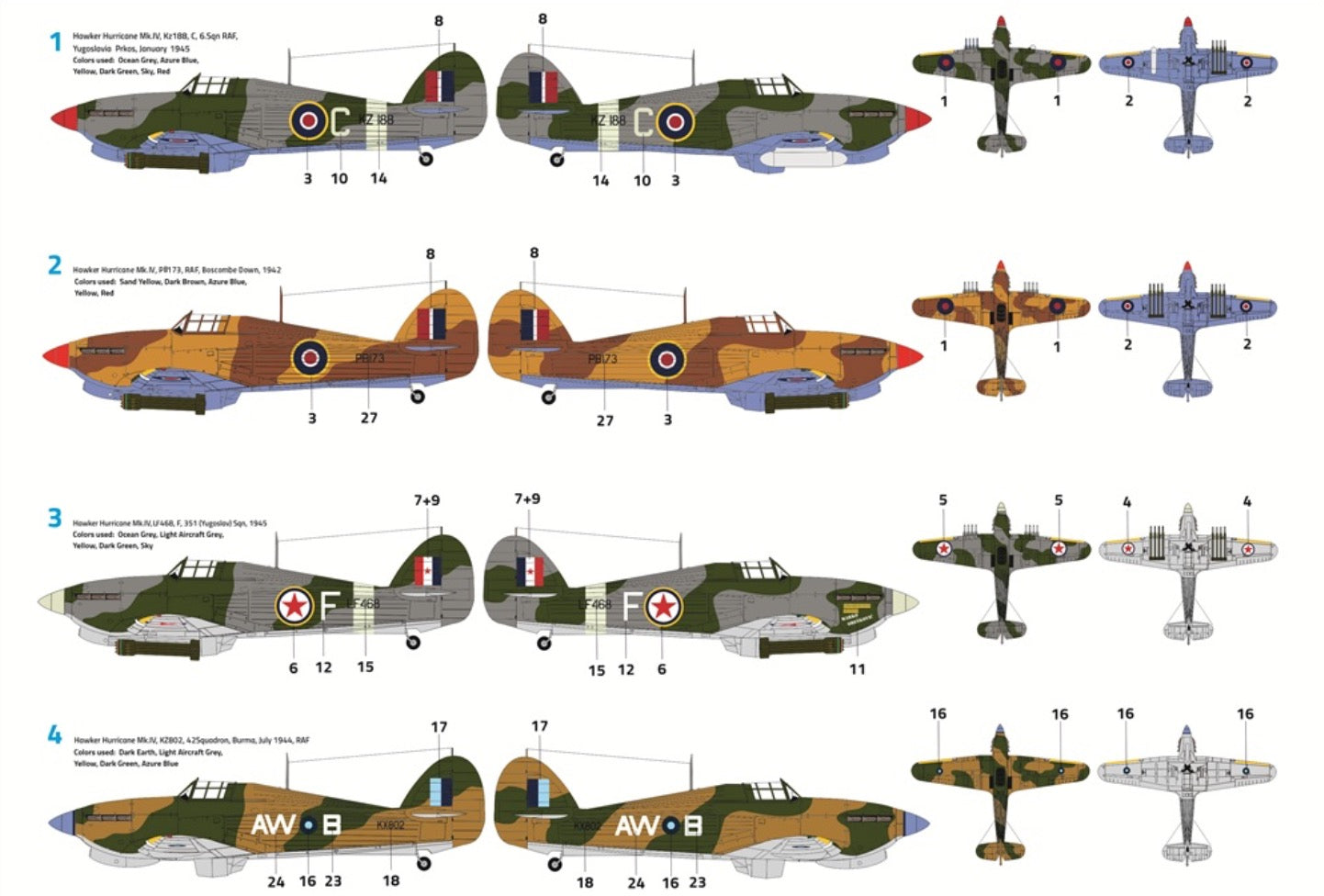 FLY 32030 1:32 Hawker Hurricane Mk.IV / V