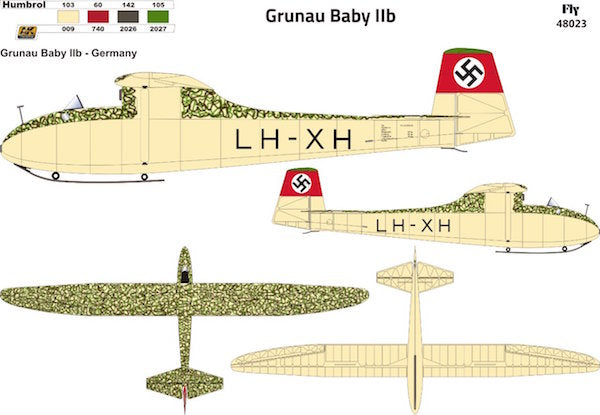 FLY 48023 1:48 Grunau Baby IIB Germany