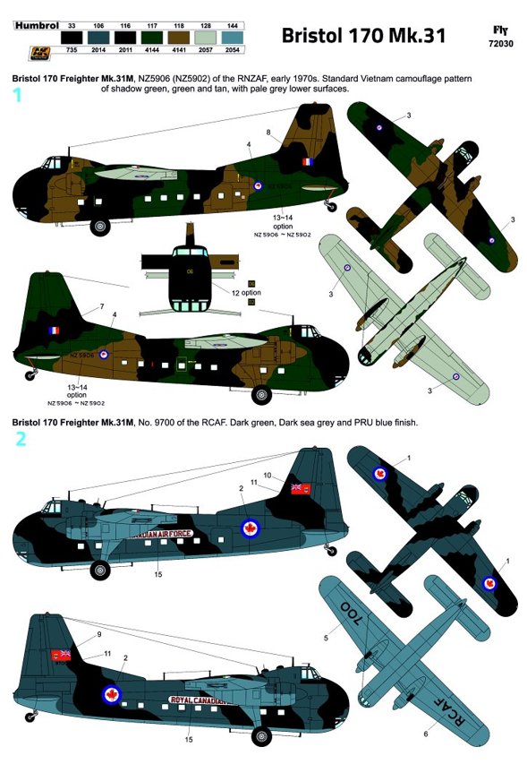 FLY 72030 1:72 Bristol 170 Freighter Mk.31