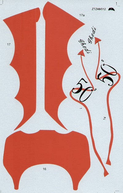 Zotz 48012 1:48 Panavia Tornado IDS Italian Air Force 6 Stormo, 154 Gruppo 50th Anniversary 'Red Devil' scheme