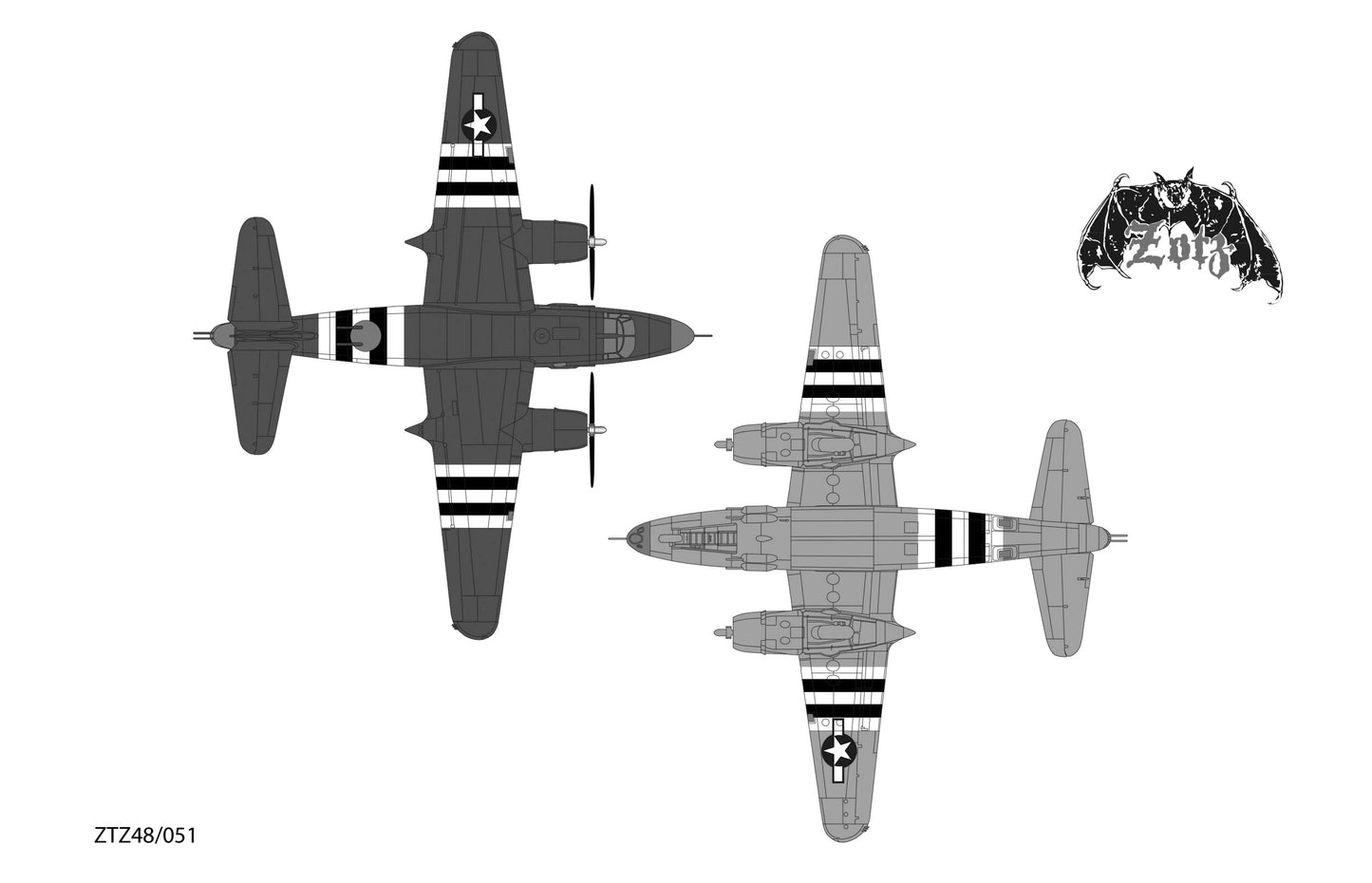 Zotz decals 48051 1:48 Martin B-26B/C Marauders
