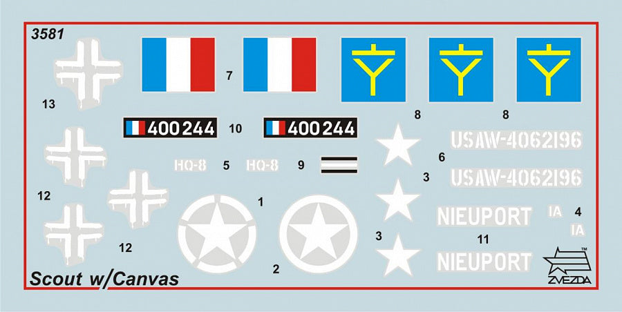 Zvezda 3581 1:35 M3 Armoured Scout Car with Canvas Top