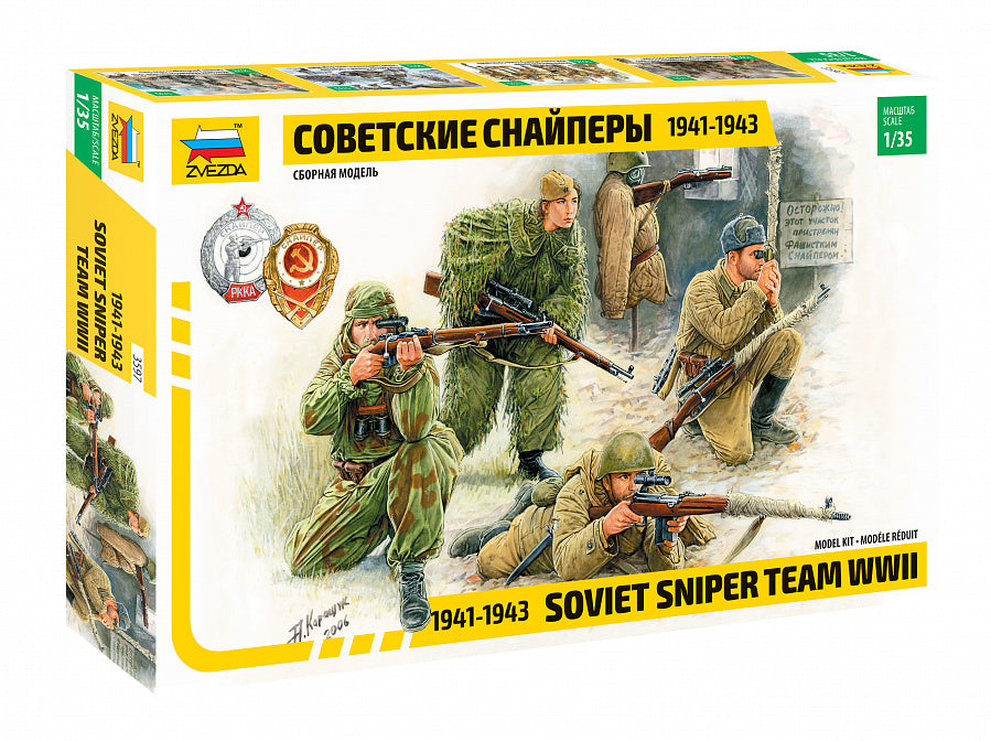 Zvezda 3597 1:35 Soviet Sniper Team (WWII)