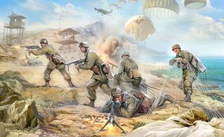 Zvezda 3628 1:35 German (WWII) Paratroops