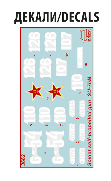 Zvezda 3662 1:35 SU-76 Soviet SPG