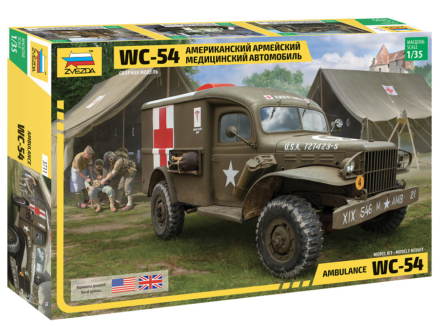 Zvezda 3711 1:35 Dodge WC-54 Ambulance