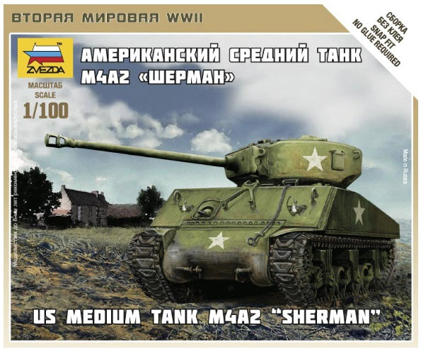 Zvezda 6263 1:100 M4A2 Sherman