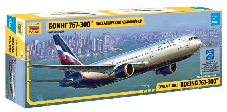 Zvezda 7005 1:144 Boeing 767-300 'Aeroflot'