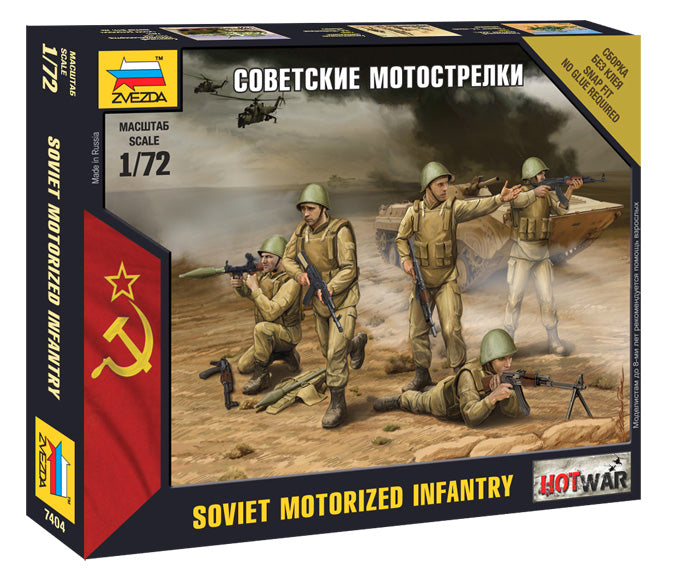 Zvezda 7404 1:72 Soviet Motorized Infantry snap-fit