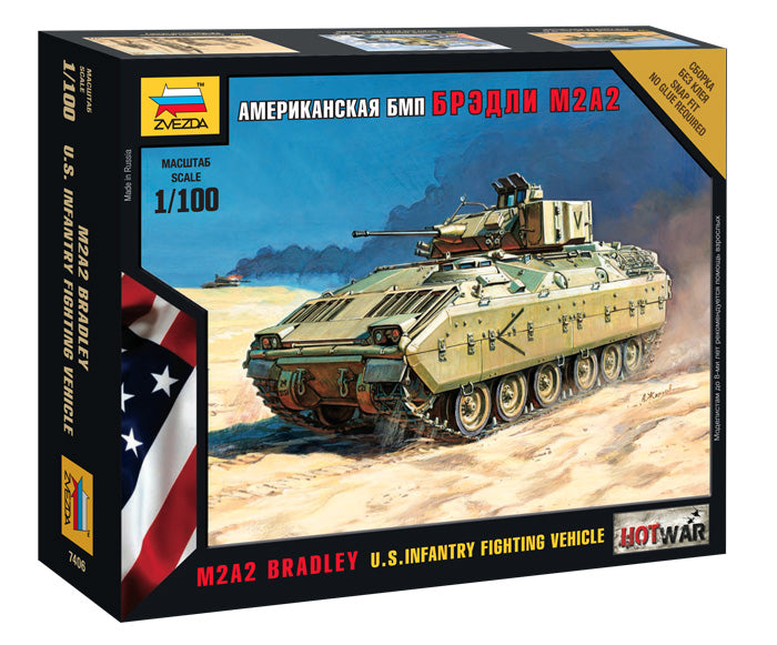 Zvezda 7406 1:100 M2M2 Bradley snap-fit