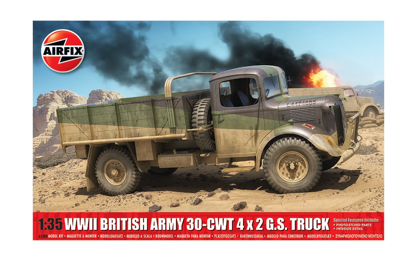 Airfix A1380 1:35 WWII British Army 30-cwt 4x2 GS Truck