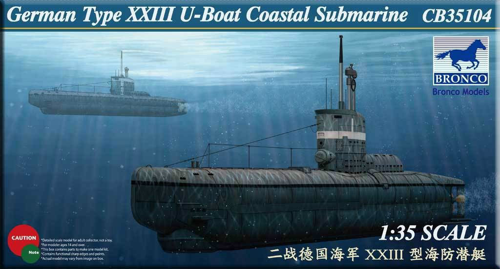 Bronco Models CB35104 1:35 Type XXIII U-Boat Coastal Submarine