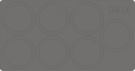 Eduard XT180 1:35 German Sd.Kfz.8 DB10 Gepanzerte 12t wheel paint masks