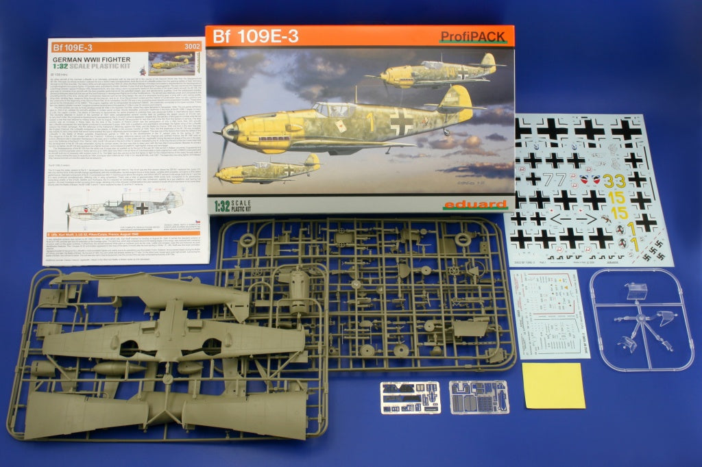 Eduard kits 3002 1:32 Messerschmitt Bf-109E-3 Profipack