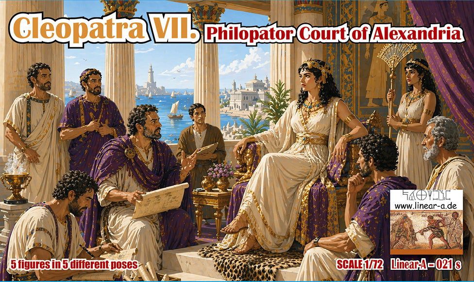 Linear-A 021-S 1:72 Cleopatra VII. Philopator with 5 instead of 4 figures