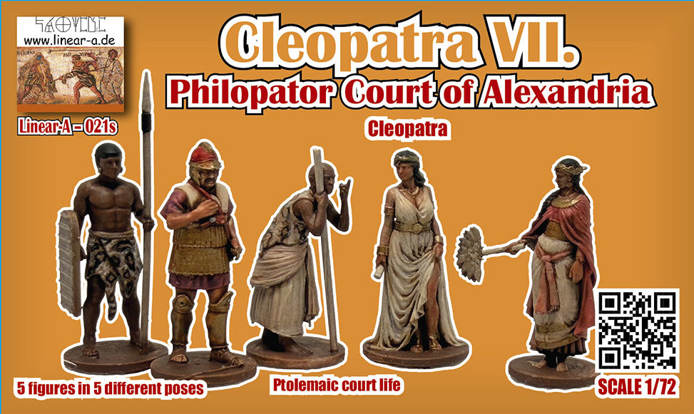 Linear-A 021-S 1:72 Cleopatra VII. Philopator with 5 instead of 4 figures