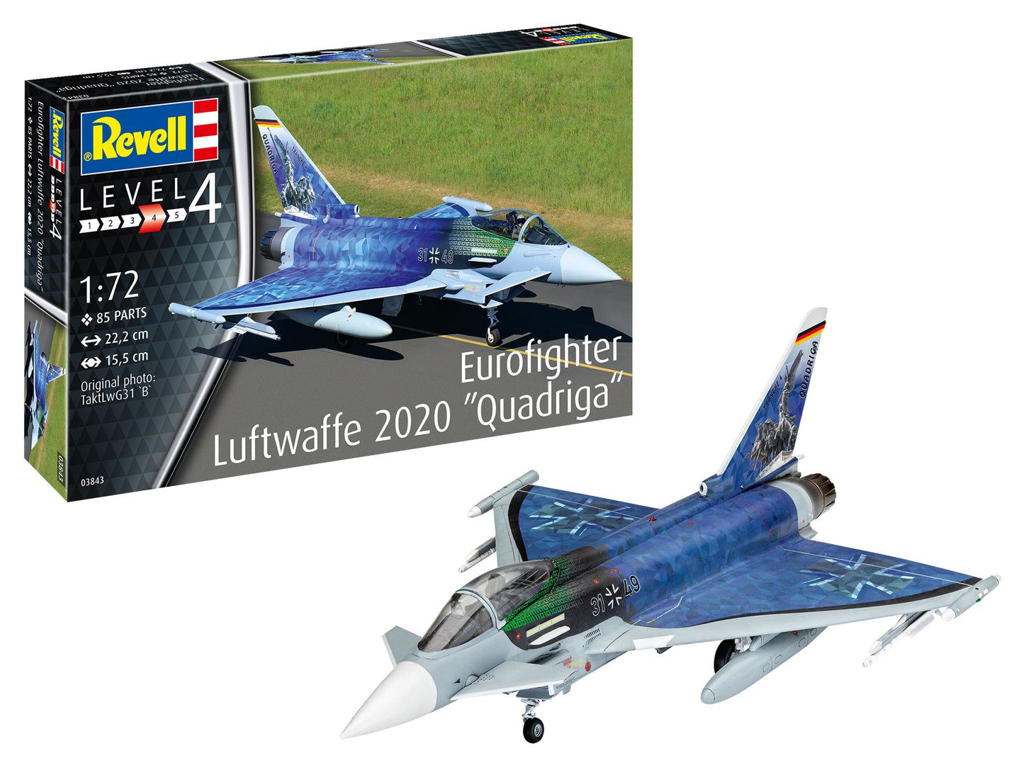 Revell 03843 1:72 Eurofighter Luftwaffe Demo 2020 "Quadriga"