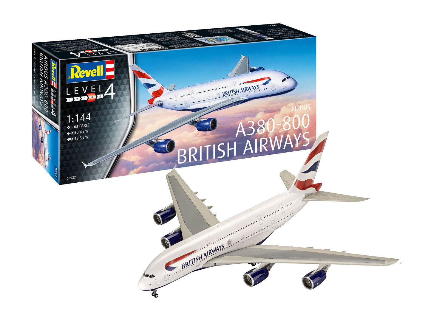 Revell 03922 1:144 Airbus A380-800 British Airways