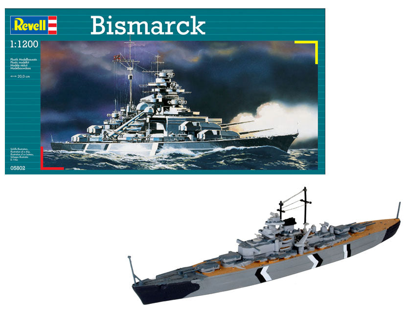 Revell 05802 1:1200 Bismarck German Battleship