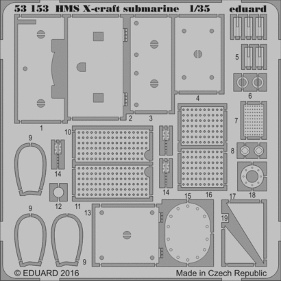 Eduard 53153 1:35 British X-Craft Submarine