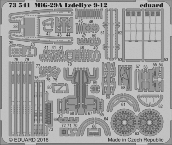 Eduard 73541 1:72 Mikoyan MiG-29A 'Fulcrum' Izdeliye 9-12