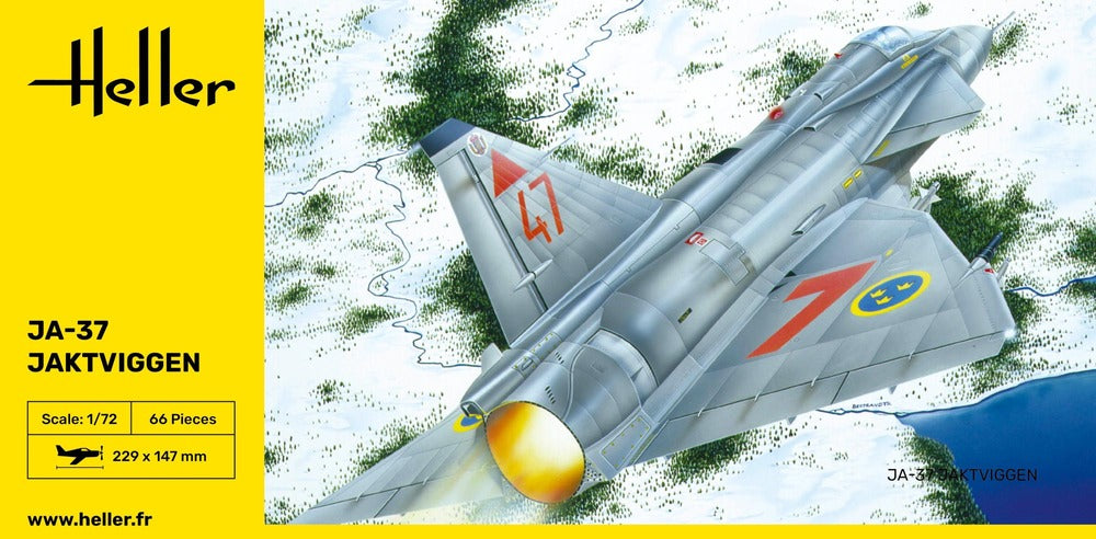 Heller 80309 1:72 Saab JA-37 Jaktviggen