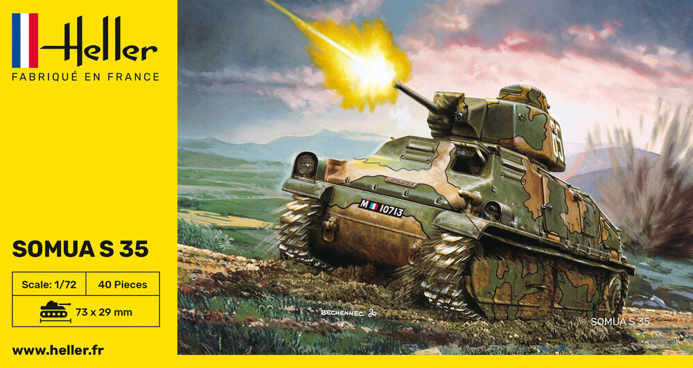 Heller 79875 1:72 Somua S35 French Tank