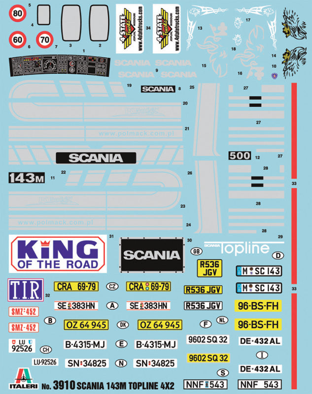 Italeri 3910 1:24 Scania 143M Topline 4x2