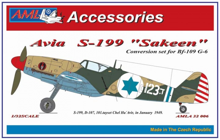 AML A32006 1:32 Avia S-199 'Sakeen' (5 x camouflaged schemes)