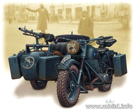 Master Box MB3528 1:35 German motorcycle and sidecar