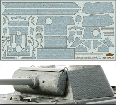 Tamiya 12646 1:35 Pz.Kpfw.V Ausf.G Panther Early Zimmerit Sheet