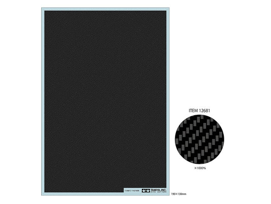 Tamiya 12681 1:24 Carbon Pattern Decal (Twill Weave/Fine)