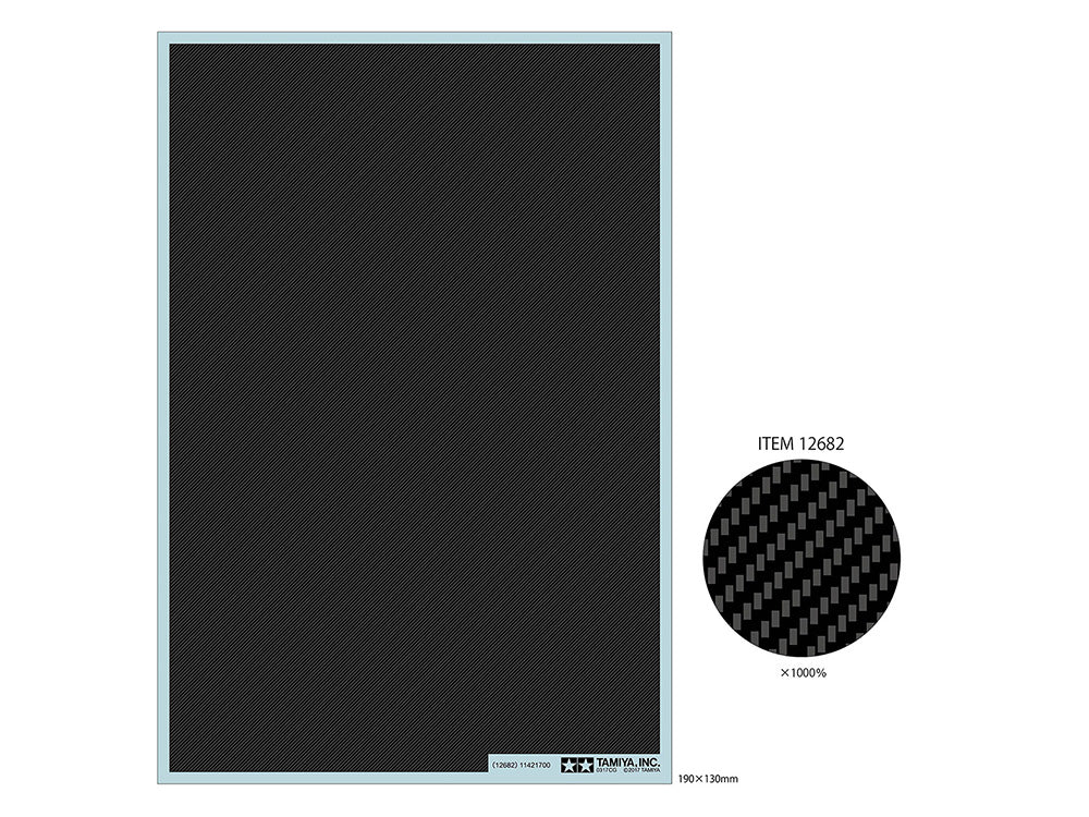 Tamiya 12682 1:24 Carbon Pattern Decal (Twill Weave/Extra Fine)