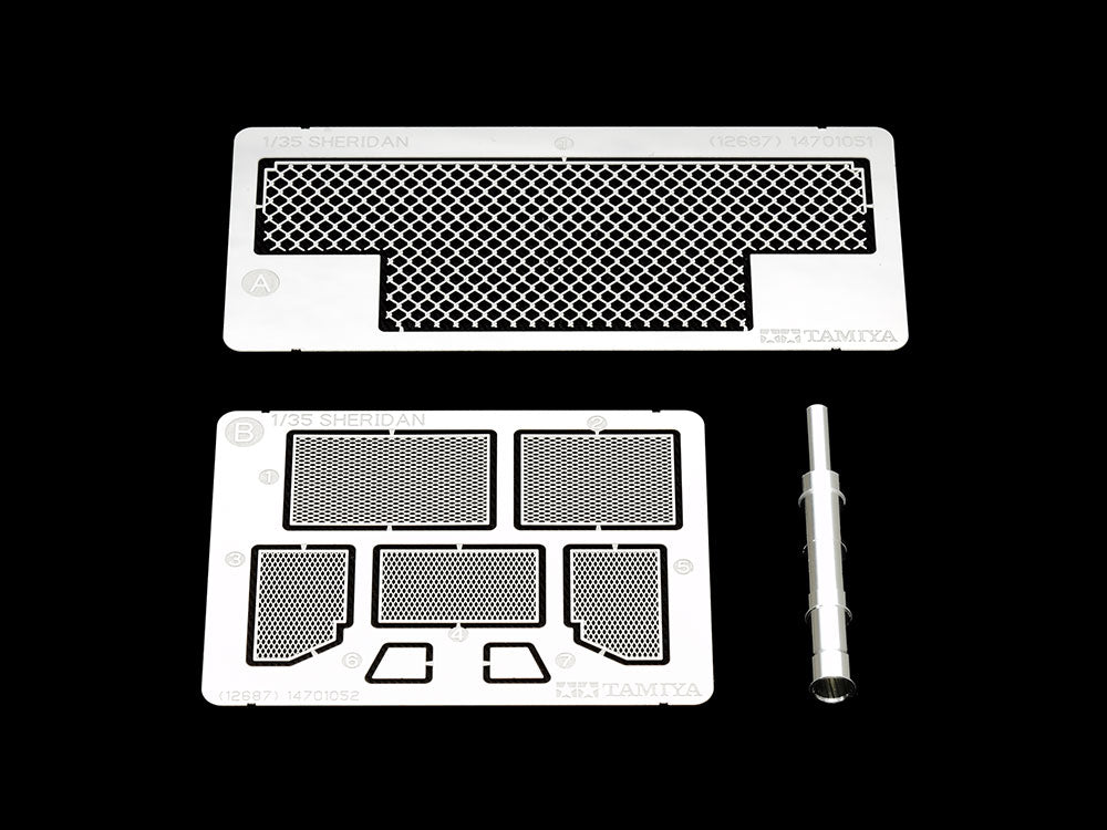 Tamiya 12687 1:35 M551 Sheridan Photo-Etched Parts & Metal Gun Barrel Set