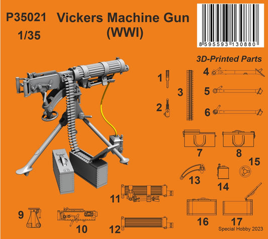 CMK/Czech Master Kits 129-P35021 1:35 Vickers Machine Gun (WWI)