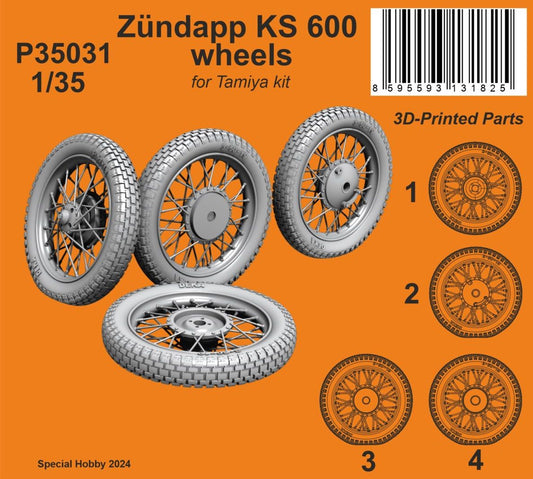 CMK/Czech Master Kits 129-P35031 1:35 Zundapp KS 600 Wheels