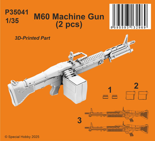CMK/Czech Master Kits 129-P35041 1:35 M60 Machine Gun (2pcs)