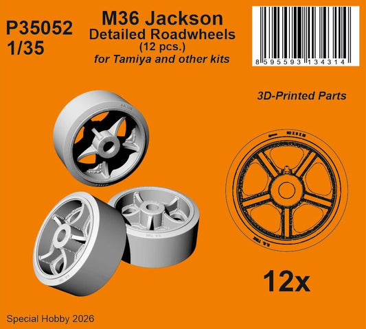 CMK/Czech Master Kits P35052 1:35 M36 Jackson Detailed Roadwheels 1/35 (12 pcs.)