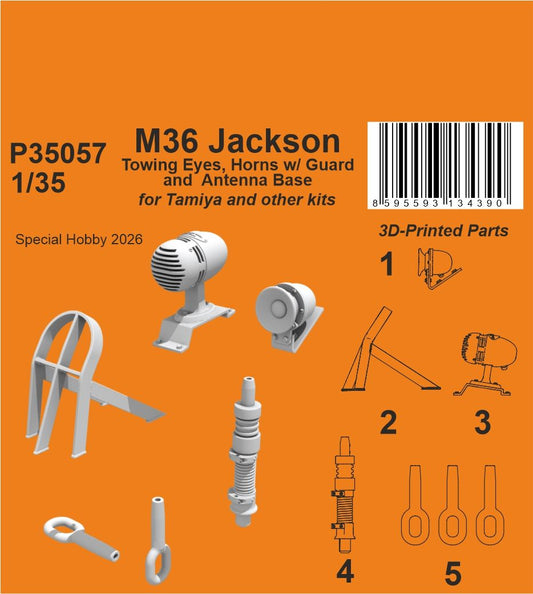 CMK/Czech Master Kits P35057 1:35 M36 Jackson Towing Eyes, Horn Guard and Antenna Base