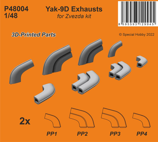 CMK P48004 1:48 Yakovlev Yak-9D Exhausts 3D Printed