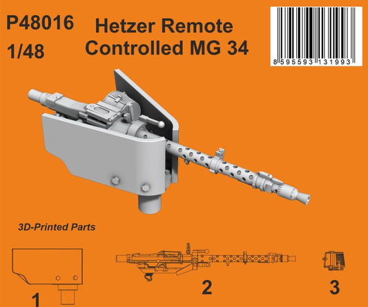 CMK/Czech Master Kits P48016 1:48 Jagdpanzer 38(t) 'Hetzer'  Remote Controlled MG34