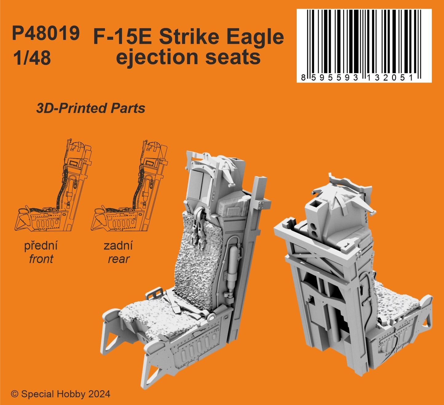 CMK/Czech Master Kits P48019 1:48 McDonnell F-15E Eagle ejection Seats front and rear