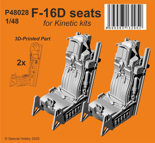 CMK/Czech Master Kits 129-P48028 1:48 Lockheed-Martin F-16D Seats