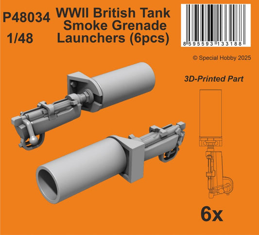 CMK/Czech Master Kits 129-P48034 1:48 WWII British Tank Smoke Granade Launchers